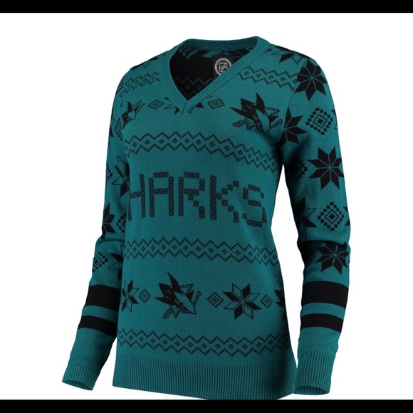 San Jose Sharks Ugly Christmas Sweater - Picture 2 of 3